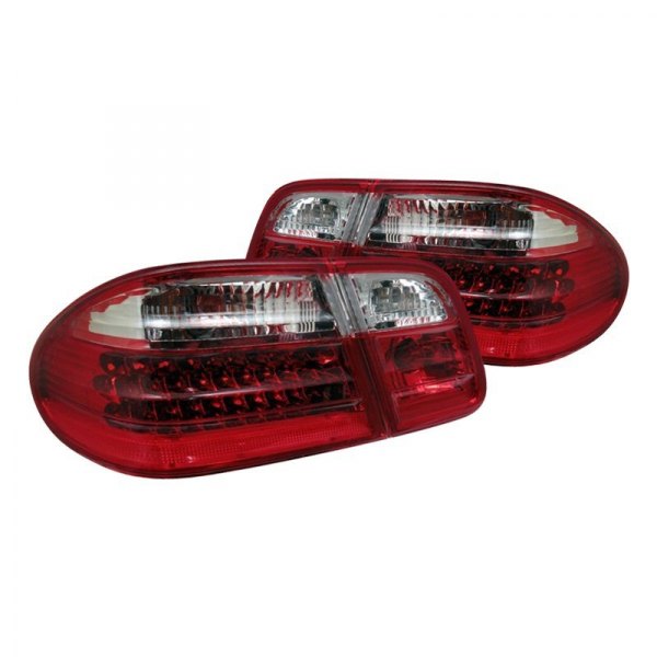 Spyder® - Chrome/Red LED Tail Lights, Mercedes E Class