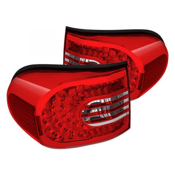Spyder® - Chrome/Red LED Tail Lights, Toyota FJ Cruiser