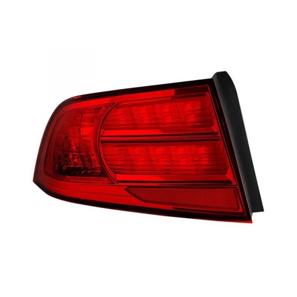 Spyder® - Driver Side Chrome/Red Factory Style Tail Light, Acura TL