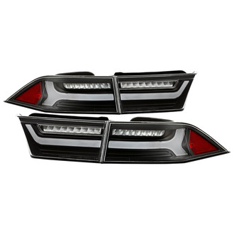 Spyder® - Driver and Passenger Side Black Fiber Optic LED Tail Lights
