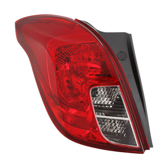 Spyder® - Driver Side Chrome/Red Factory Style Tail Light