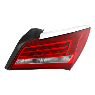 Spyder® - Passenger Side Chrome/Red Factory Style LED Tail Light