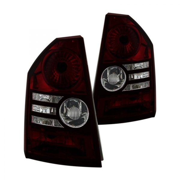 Spyder® - Chrome Red/Smoke Factory Style Tail Lights, Chrysler 300