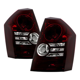 Spyder® - Driver and Passenger Side Chrome Red/Smoke Euro Tail Lights