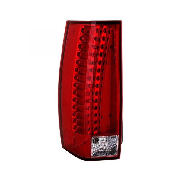 Spyder® - Driver Side Chrome/Red Factory Style LED Tail Light, Cadillac Escalade