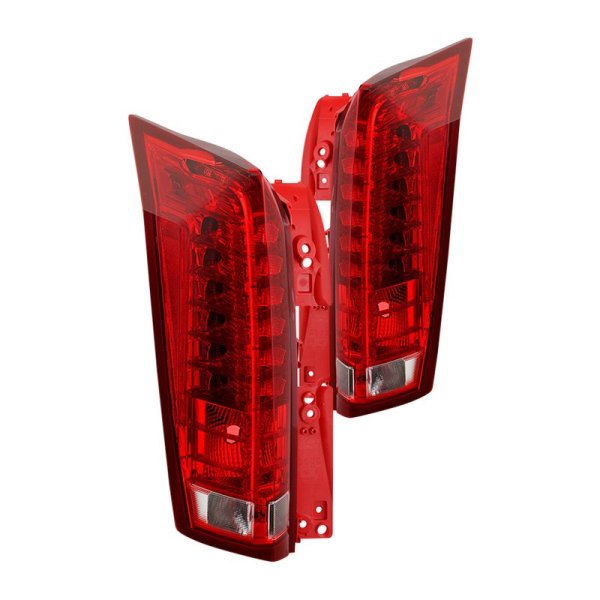 Spyder® - Chrome/Red LED Tail Lights, Cadillac SRX