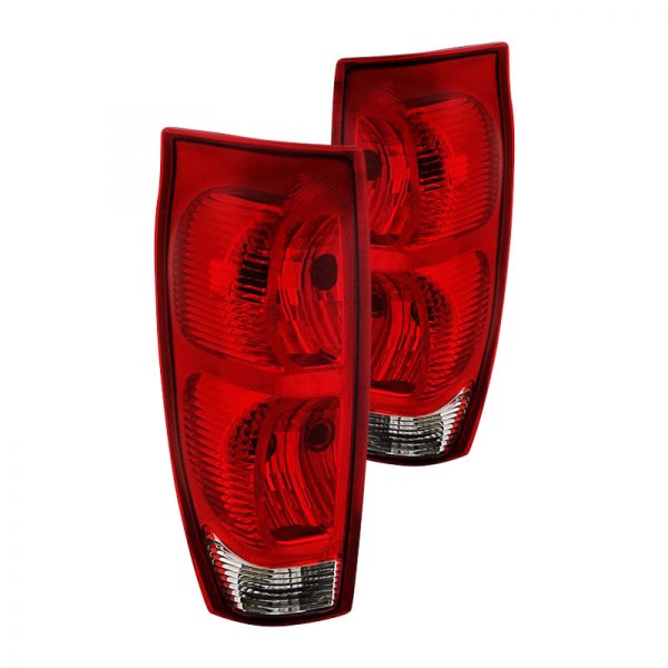 Spyder® - Chrome/Red Factory Style Tail Lights, Chevy Avalanche