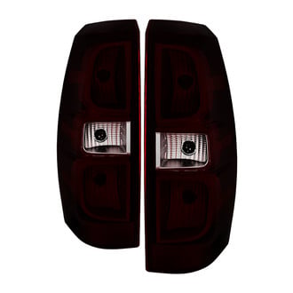 Spyder® - Driver and Passenger Side Chrome Red/Smoke Euro Tail Lights
