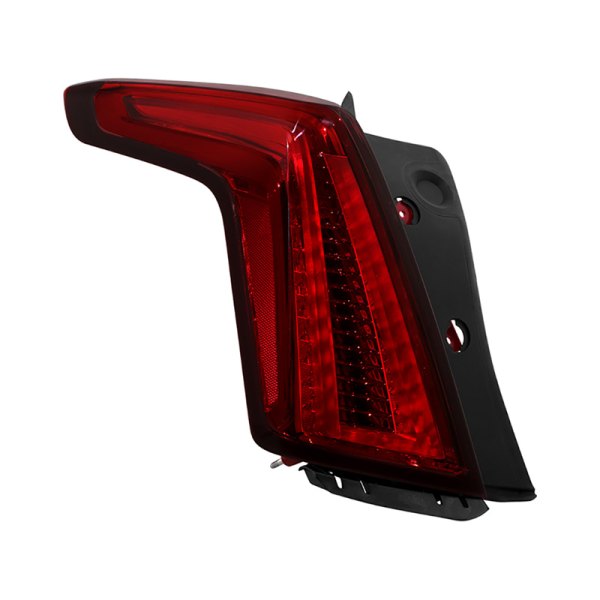 Spyder® - Driver Side Chrome/Dark Red Factory Style LED Tail Light, Cadillac XT5