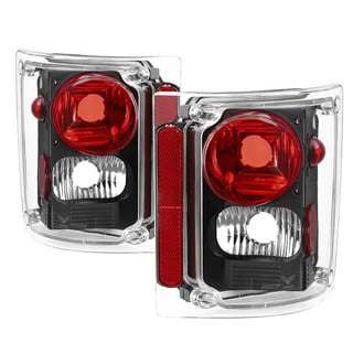 Spyder® ALT-JH-CCK73-BK - Driver and Passenger Side Black/Red Euro Tail Lights