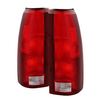Spyder® - Driver and Passenger Side Chrome/Red Factory Style Tail Lights
