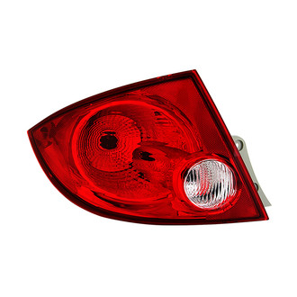 Spyder® - Driver Side Chrome/Red Factory Style Tail Light