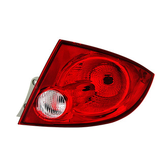 Spyder® - Passenger Side Chrome/Red Factory Style Tail Light