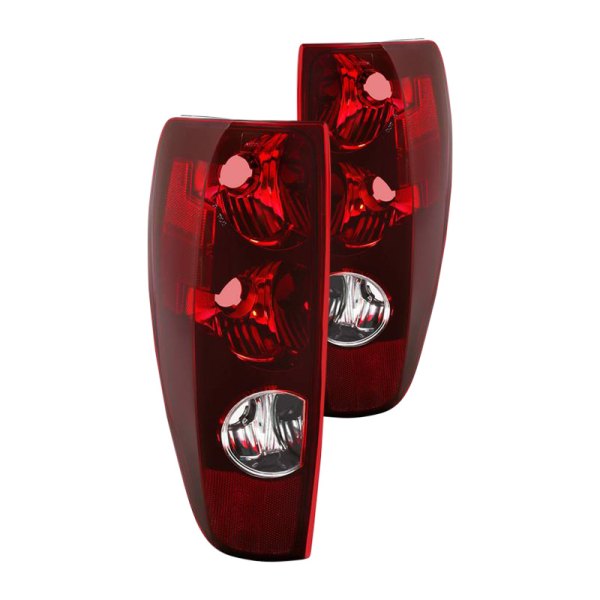 Spyder® - Chrome/Red Factory Style Tail Lights, Chevy Colorado