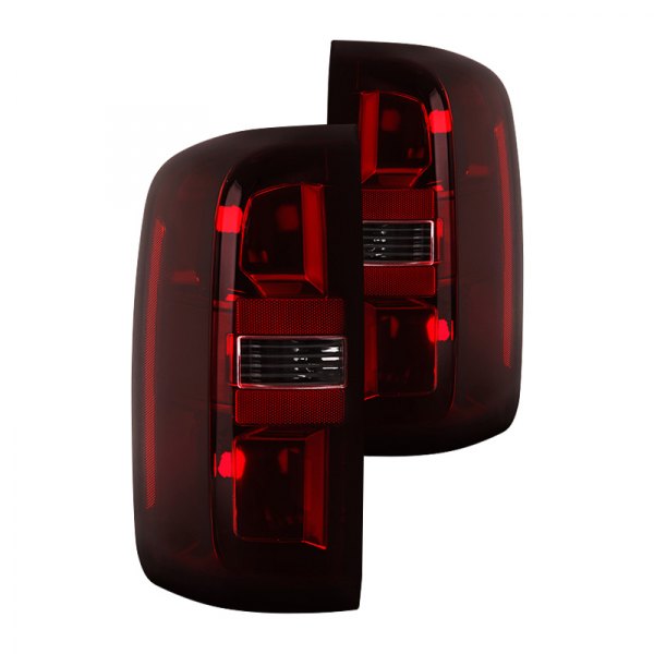 Spyder® - Chrome Red/Smoke Factory Style Tail Lights, Chevy Colorado