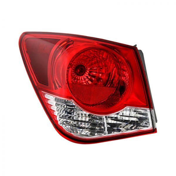 Spyder® - Driver Side Outer Chrome/Red Factory Style Tail Light, Chevy Cruze