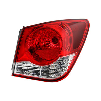 Spyder® - Passenger Side Outer Chrome/Red Factory Style Tail Light