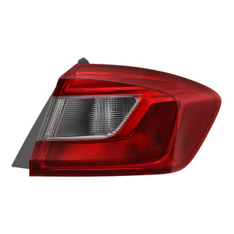 Spyder® - Passenger Side Outer Chrome/Red Factory Style Tail Light