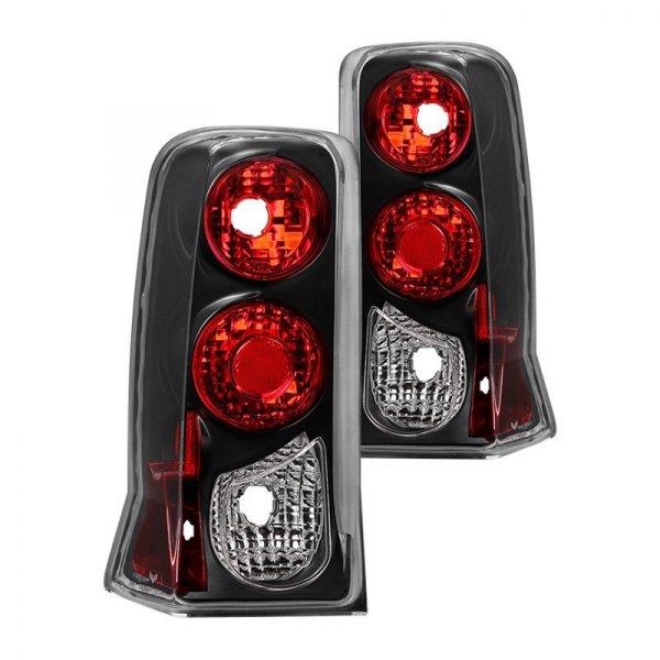 Spyder® - Black/Red Euro Tail Lights, Cadillac Escalade