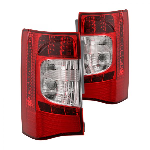 Spyder® - Chrome/Red Factory Style Tail Lights, Chrysler Town and Country