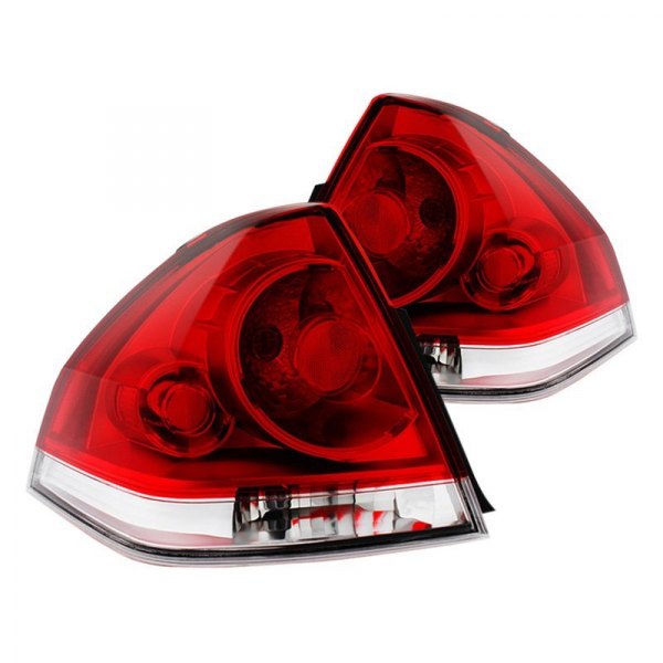Spyder® - Chrome/Red Factory Style Tail Lights, Chevy Impala