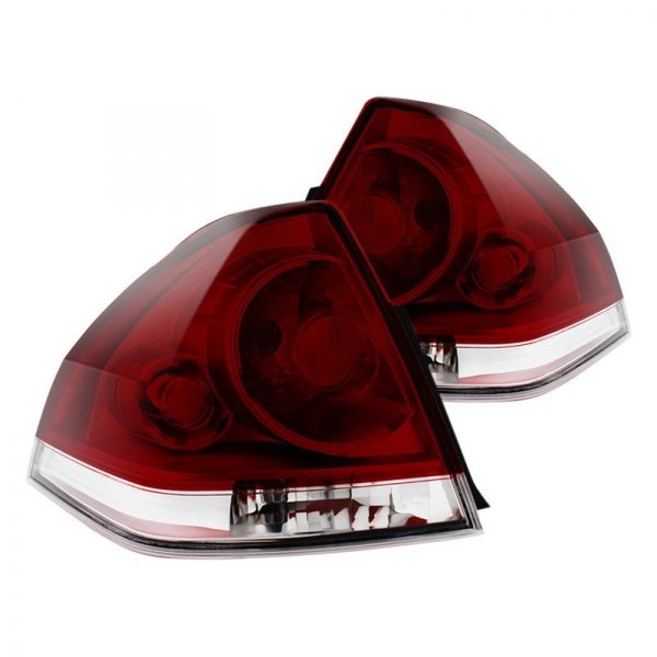 Spyder® - Chrome Red/Smoke Factory Style Tail Lights, Chevy Impala