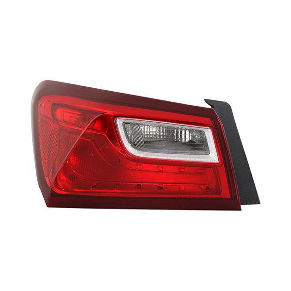 Spyder® - Driver Side Outer Chrome/Red Factory Style Tail Light, Chevy Malibu