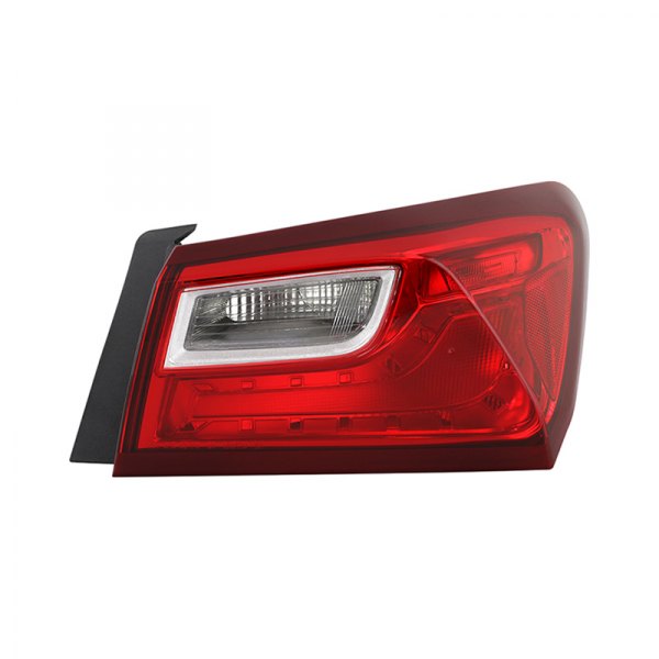 Spyder® - Passenger Side Outer Chrome/Red Factory Style Tail Light, Chevy Malibu