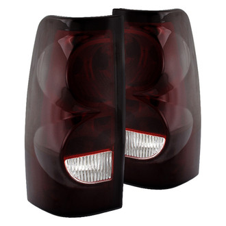 Spyder® - Driver and Passenger Side Chrome Red/Smoke Euro Tail Lights
