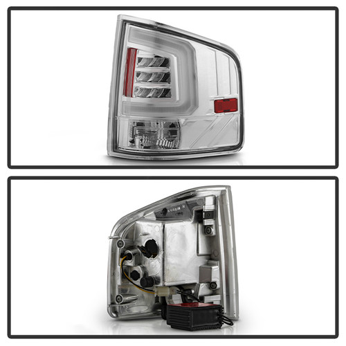 Spyder® ALT-JH-CS1094-LB-C - Driver and Passenger Side Chrome/Red