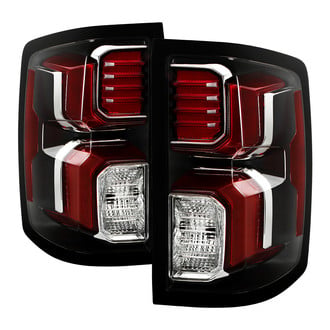 Spyder® - Driver and Passenger Side Black/Red LED Tail Lights