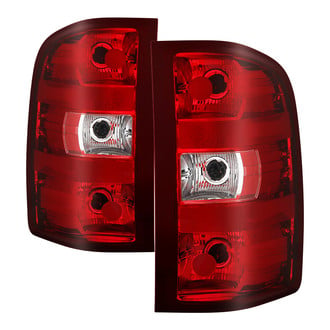 Spyder® - Driver and Passenger Side Chrome/Red Factory Style Tail Lights