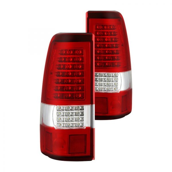 Spyder® - Chrome/Red C-Shape LED Tail Lights