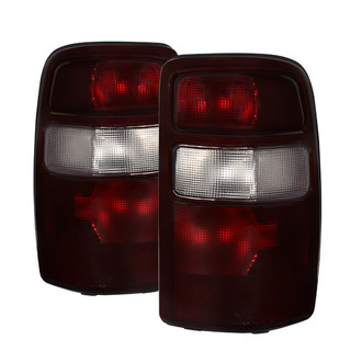 Spyder® - Driver and Passenger Side Chrome Red/Smoke Euro Tail Lights