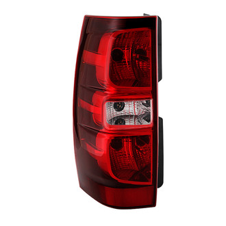Spyder® - Driver Side Chrome/Red Factory Style Tail Light