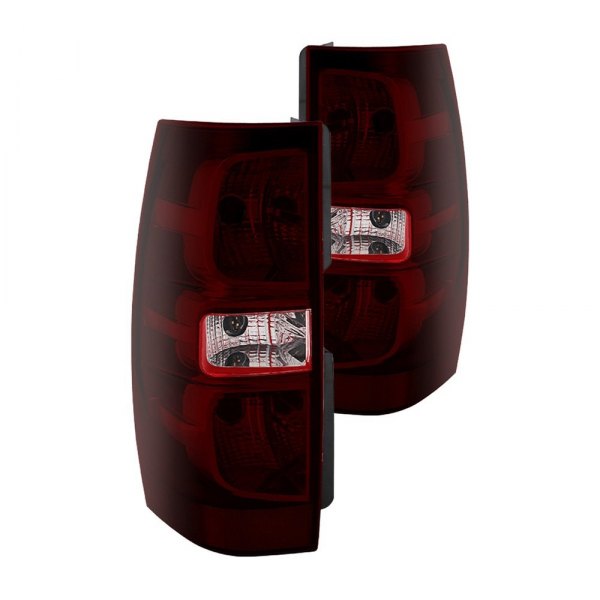 Spyder® - Chrome Red/Smoke Factory Style Tail Lights, Chevy Tahoe