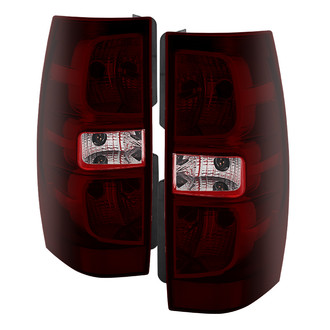Spyder® - Driver and Passenger Side Chrome Red/Smoke Euro Tail Lights