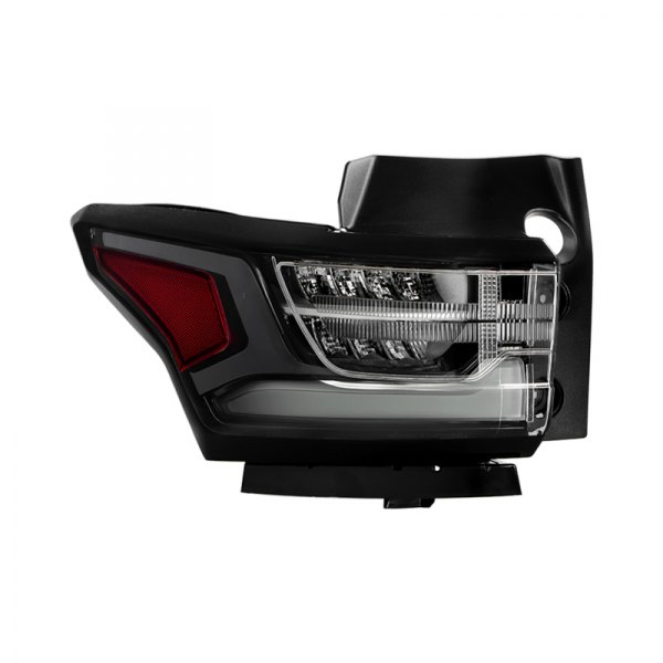 Spyder® - Driver Side Outer Black Factory Style Fiber Optic LED Tail Light