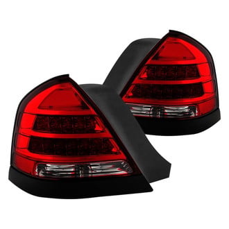 Spyder® - Driver and Passenger Side Chrome/Red LED Tail Lights