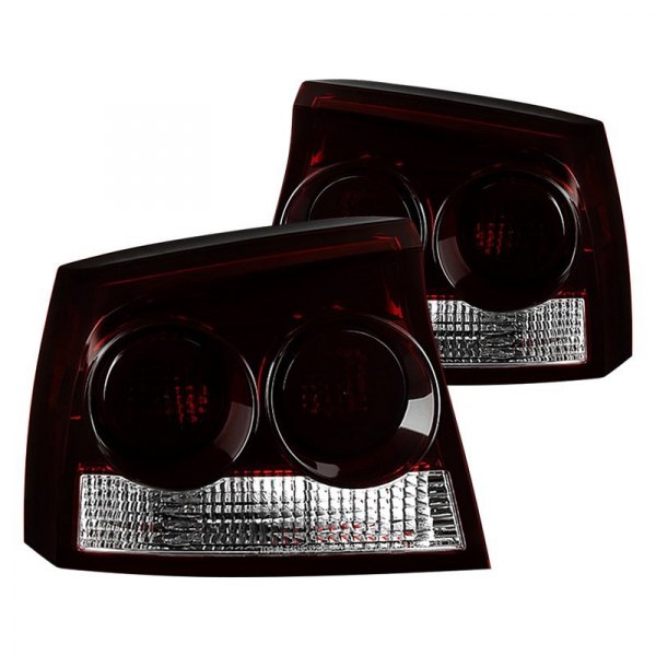 Spyder® - Chrome Red/Smoke Factory Style Tail Lights, Dodge Charger