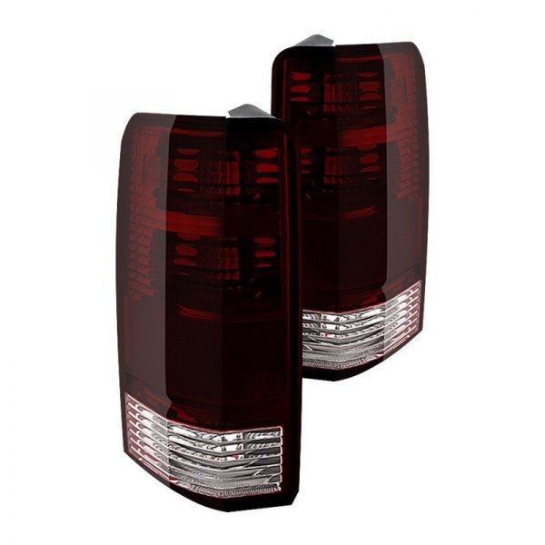 Spyder® - Chrome Red/Smoke Factory Style Tail Lights, Dodge Nitro