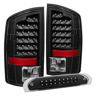 Spyder® - Black LED Tail Lights and 3rd Brake Light Set