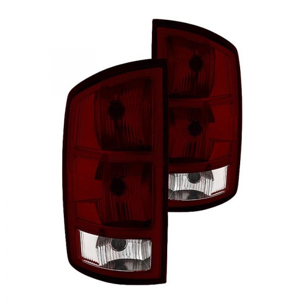 Spyder® - Chrome Red/Smoke Factory Style Tail Lights, Dodge Ram