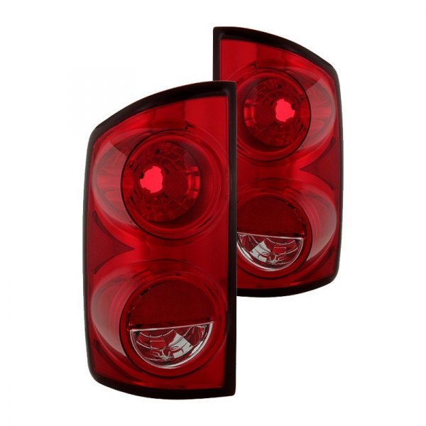 Spyder® - Chrome/Red Factory Style Tail Lights, Dodge Ram