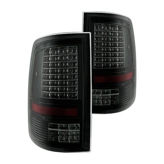 Spyder® - Driver and Passenger Side Black/Smoke C-Shape LED Tail Lights