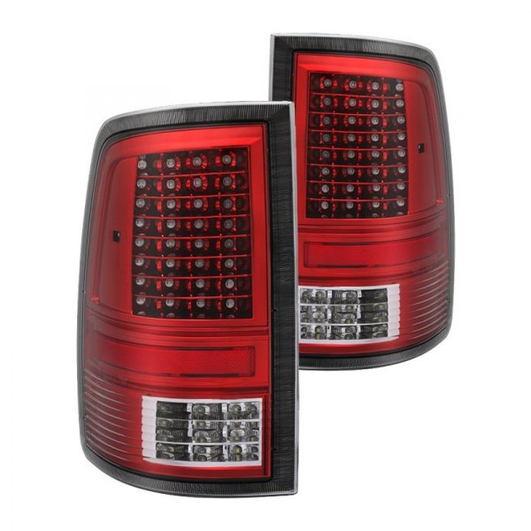 Spyder® - Chrome/Red C-Shape LED Tail Lights