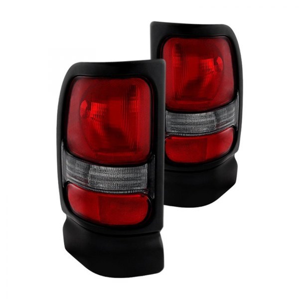 Spyder® - Chrome/Red Factory Style Tail Lights, Dodge Ram