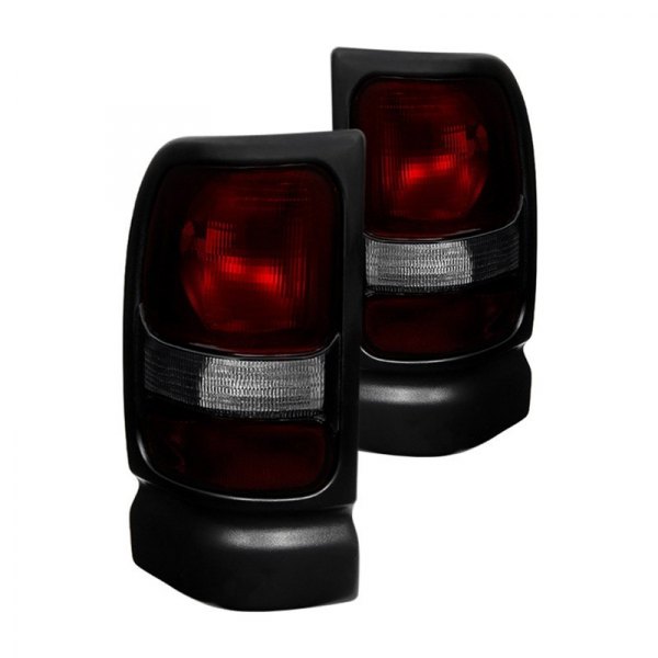 Spyder® - Chrome Red/Smoke Euro Tail Lights, Dodge Ram