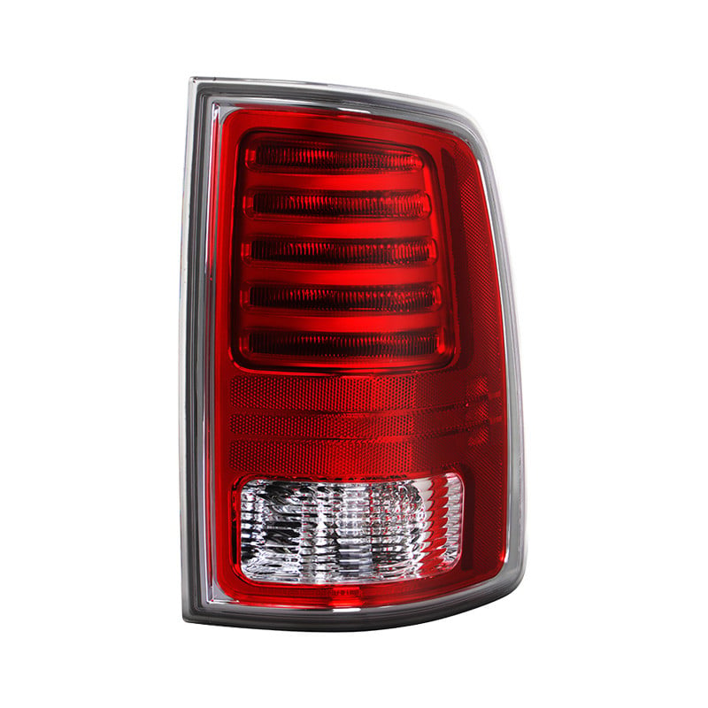 Spyder® ALT-JH-DRAM13P-LED-OE-RC-R - Passenger Side Chrome/Red