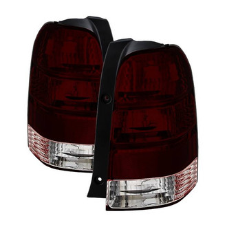 Spyder® - Driver and Passenger Side Chrome Red/Smoke Euro Tail Lights